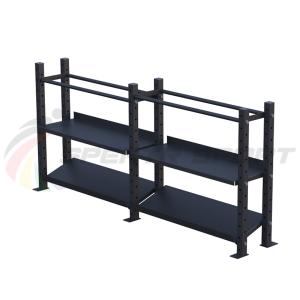 Купить Модульный стеллаж для гантелей, гирь и медболов 3780х430х1200 (2 секции) в Гдове 