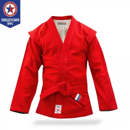 Купить Куртка для самбо "Атака" ВФС (подкладка, пояс)  р 36-48 в Гдове 