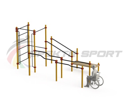 Купить Спортивный комплекс для инвалидов-колясочников WRK-D16_76mm в Гдове 